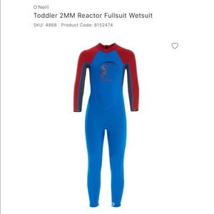 Boys O’Neill 2mm Full Suit